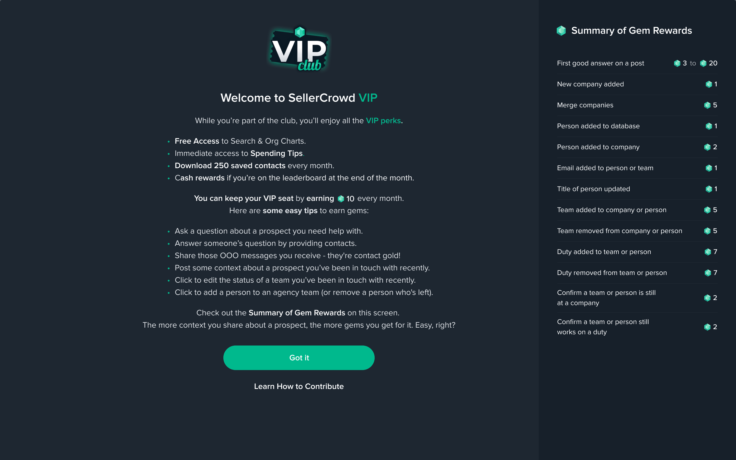 Welcome to VIP Club email