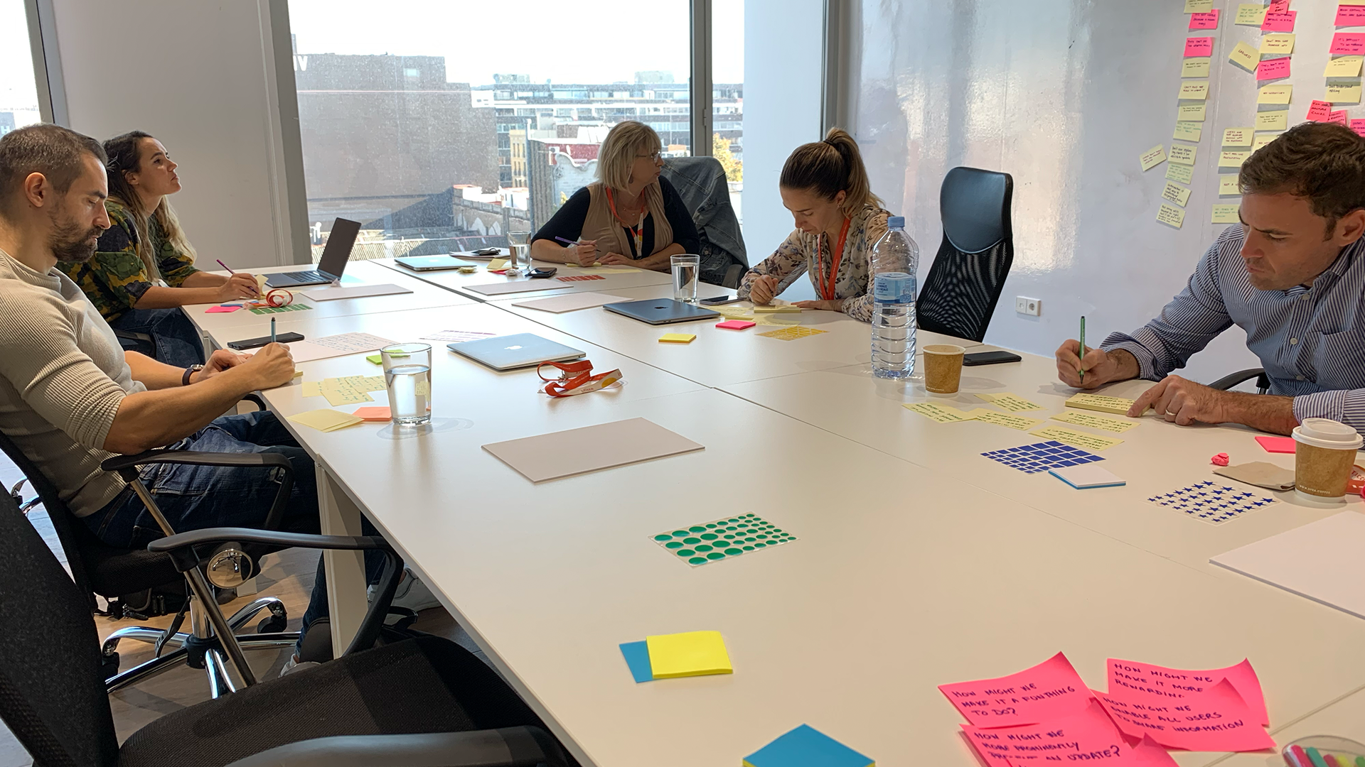 Workshops with Clay and the leadership team in Barcelona, 2021. Diagnose first, ship second.