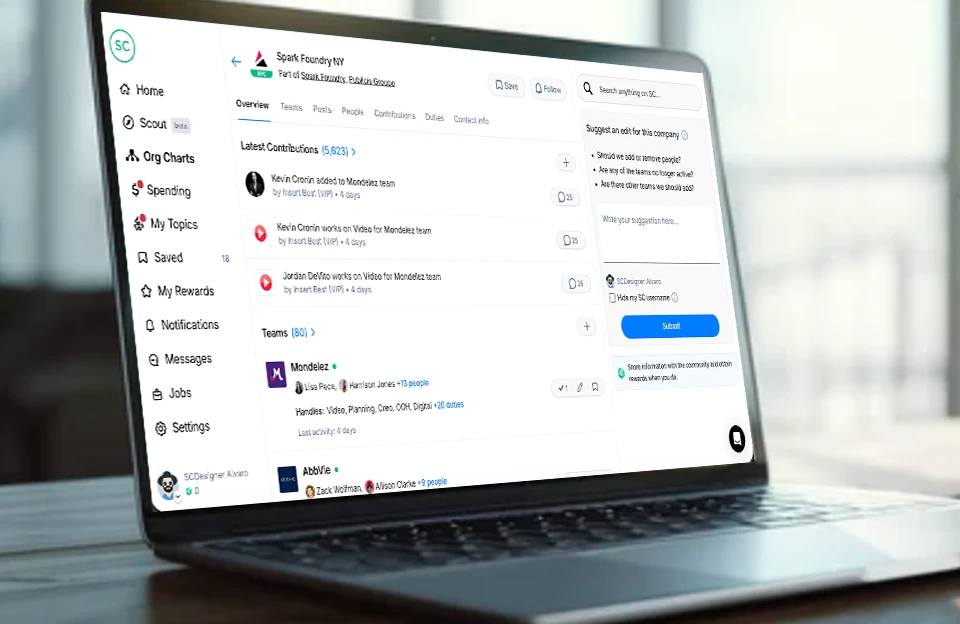 SellerCrowd on a laptop after the redesign.